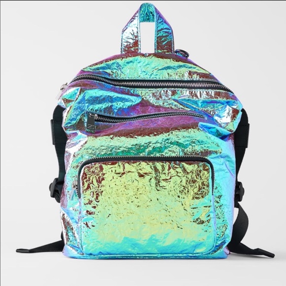 Zara Handbags - Zara iridescent backpack